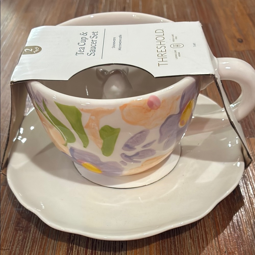 Threshold Easter Floral Tea Cup with Saucer,  3 available for a great tea party